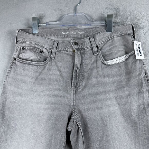 Old Navy Jeans Athletic Taper Built-in Flex Men's Size 34X34 Mid Rise Gray - Picture 3 of 12